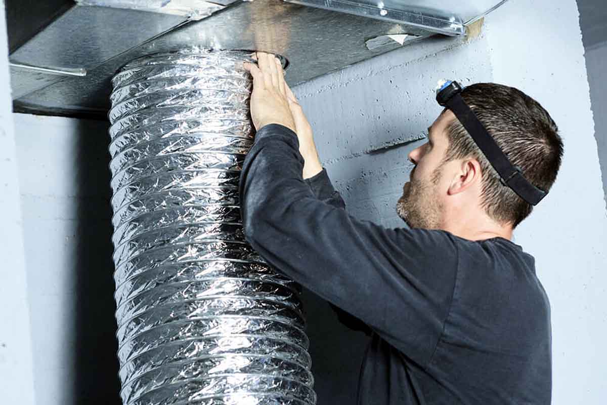 Greenwood Duct Cleaning dryer vent technician providing professional service.