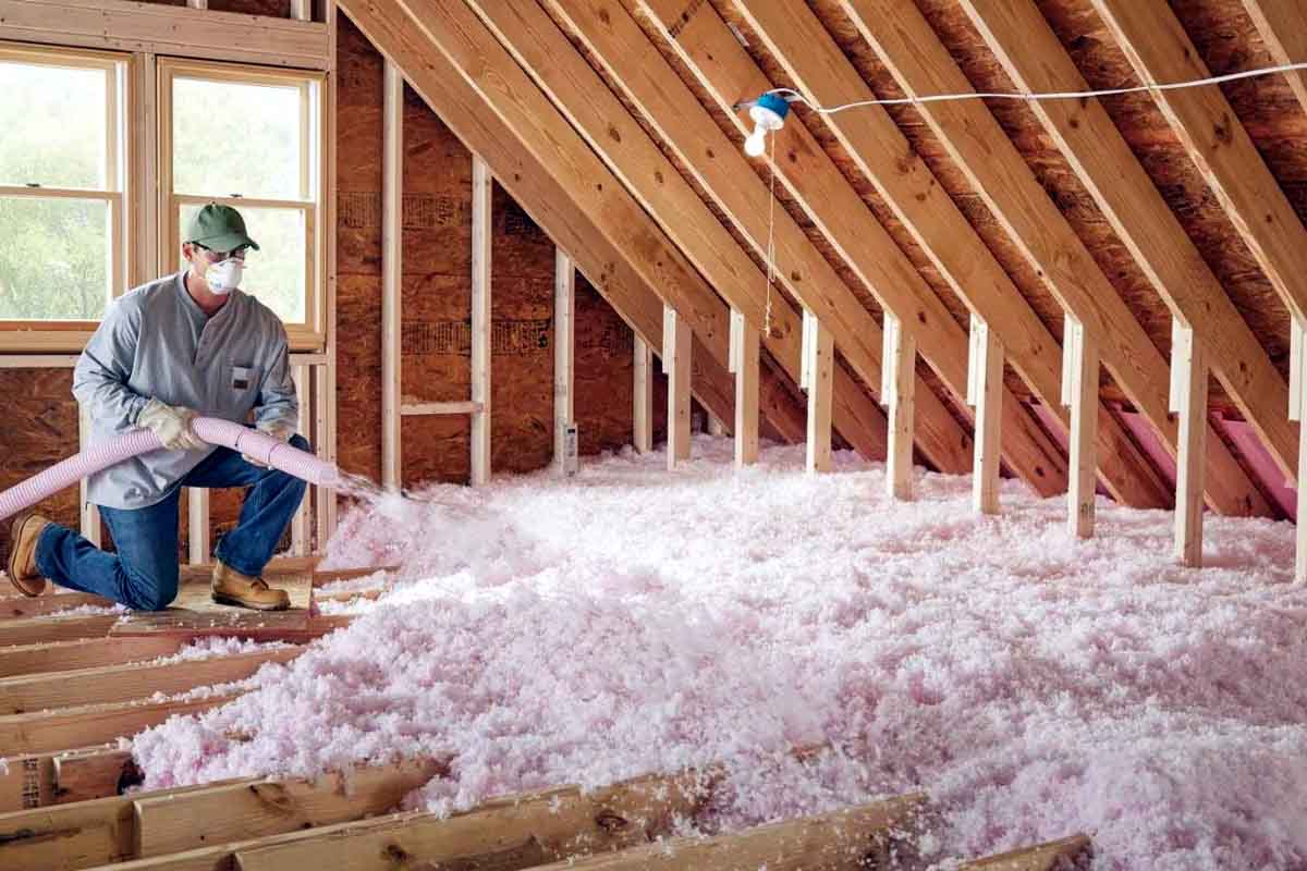 Attic ceiling insulation in Austin TX